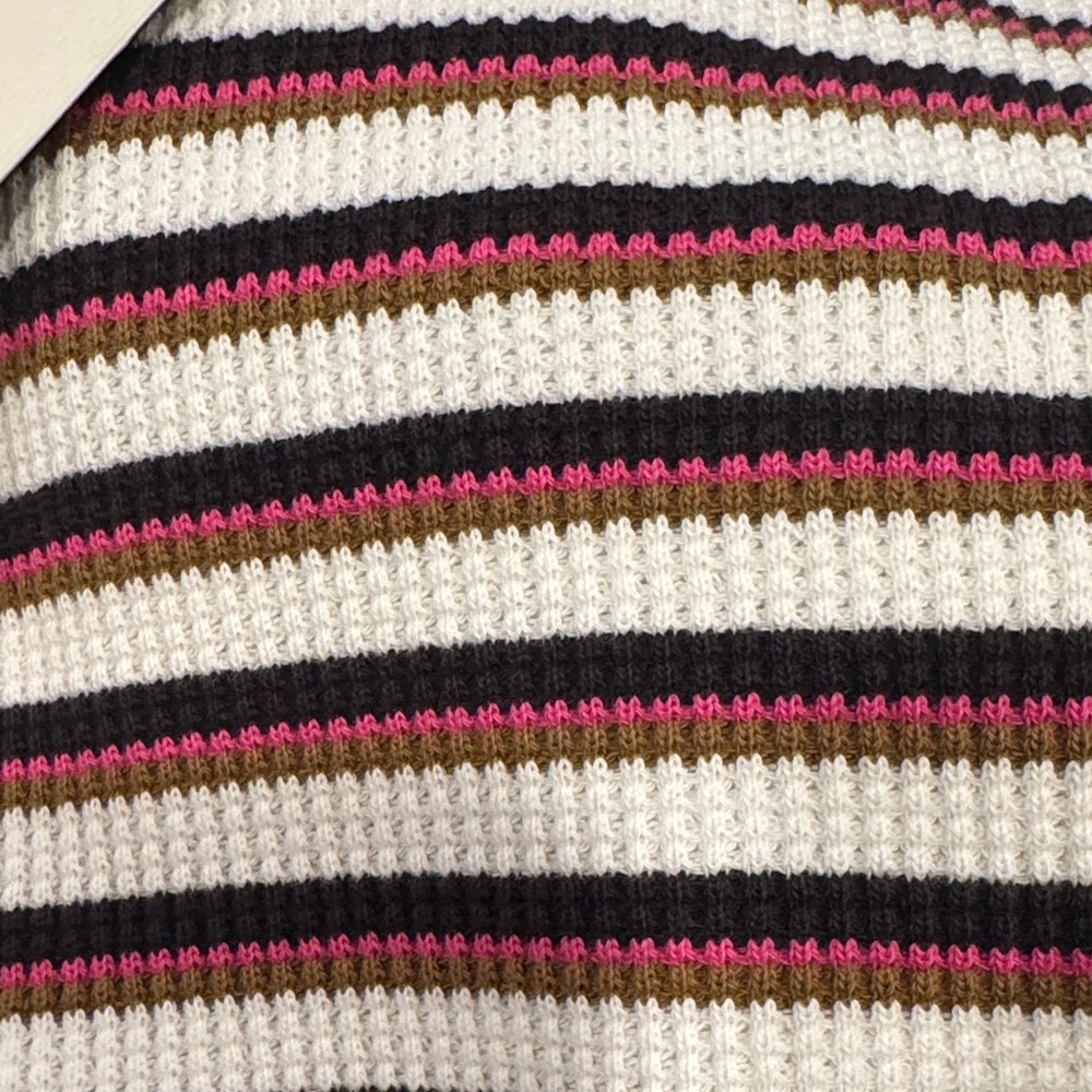Levi's multicolor Striped Long Sleeve waffle knit Shirt - Picture 5 of 6